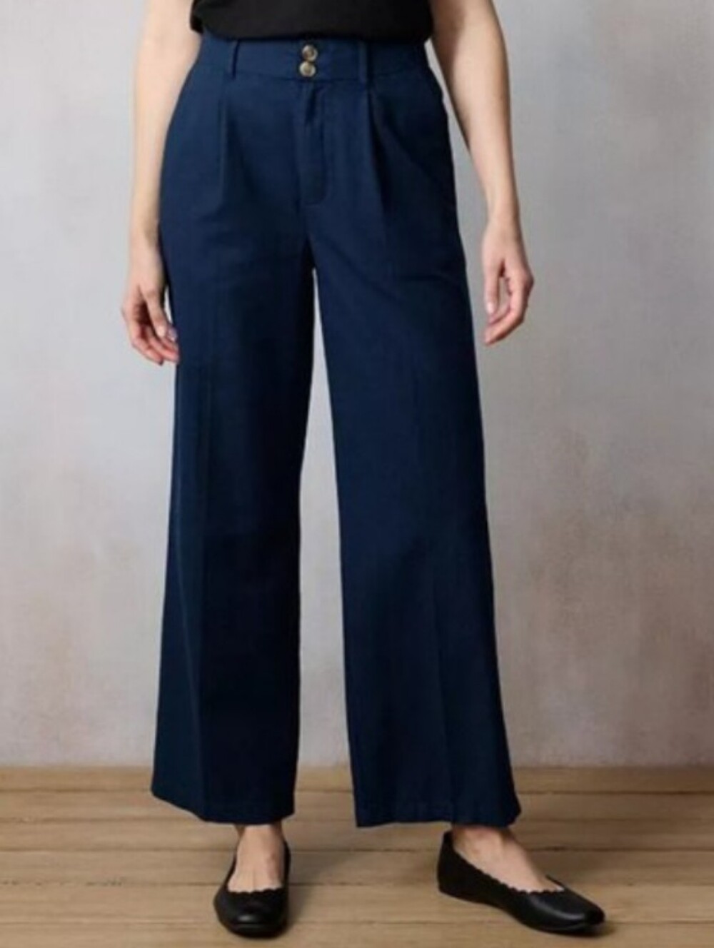 VGUC Wide Leg High Waist Navy Pants